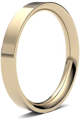 James Moore Wedding Ring  | 9ct Yellow Gold | 3mm | Heavy | Size Flat Court | AG_3GHE-9Y AG_3GHE-9Y
