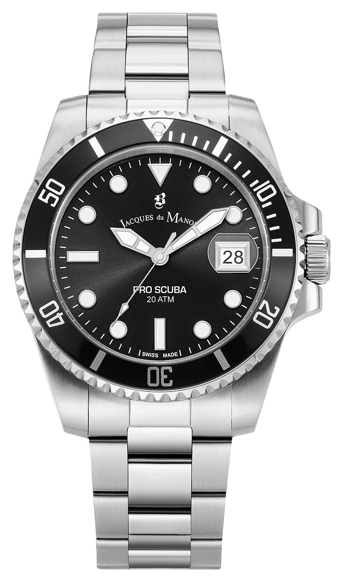 Jacques Du Manoir JWG02801 Pro Scuba (43mm) Black Dial / Watch