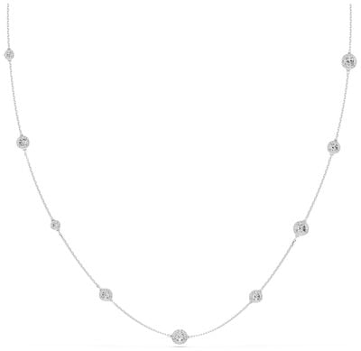 Swarovski Una Angelic Strandage, Round Cut, White, Rhodium Plated 5733197