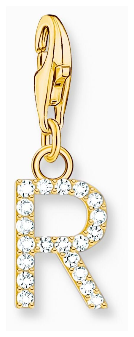 Thomas Sabo 1981-414-14 Charm Pendant Letter R With White Jewellery