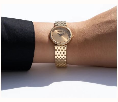 Herbelin Epsilon Diamond Quartz (28mm) Gold Sunray Dial / Gold PVD Stainless Steel Bracelet 17116BP1N68Y83 - alternate view 4