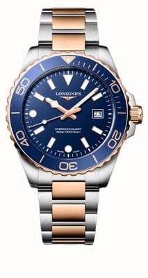 LONGINES HydroConquest Quartz (42mm) Blue Sandblasted Dial / Two-Tone Stainless Steel Bracelet L37693987