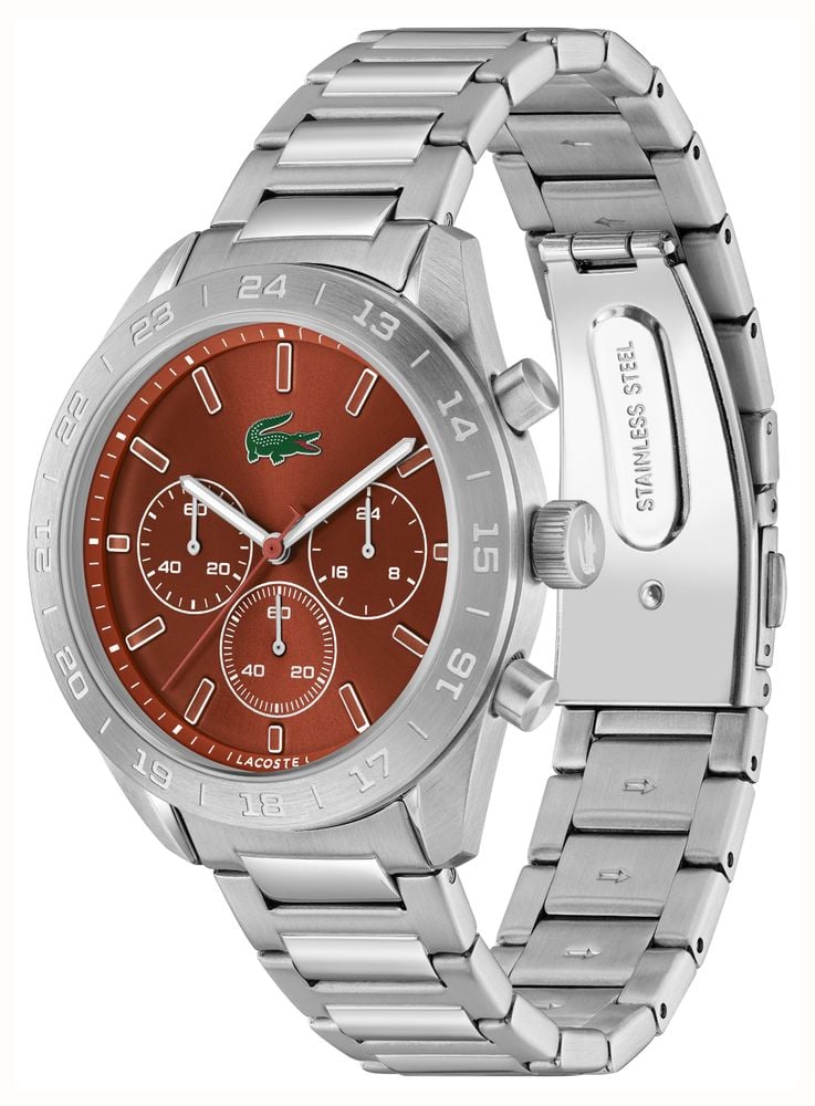 Lacoste Stainless Steel Red Dail Boston Watch 2011535 - alternate view 2