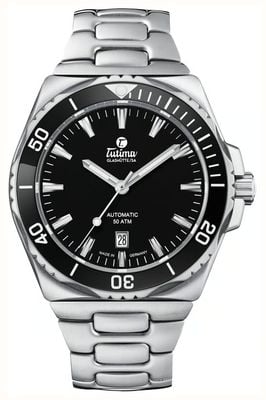 Tutima Glashütte M2 Seven Seas S Automatic (44mm) Black Dial / Stainless Steel Bracelet 6155-02