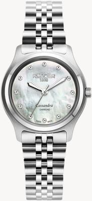 Roamer Cassandra Diamond (31mm) White Mother-of-Pearl Dial / Stainless Steel Bracelet 626847 41 89 20