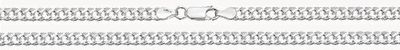James Moore & Co Silver Double Curb Lobster Clasp Chain 26" G1018/26