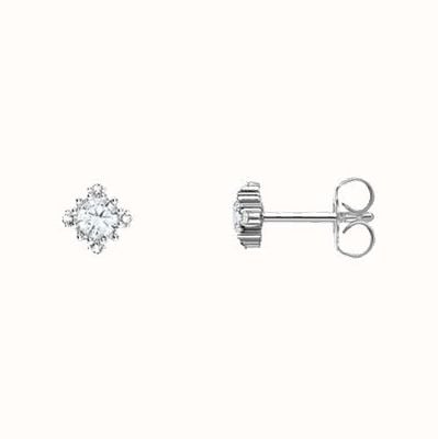Thomas Sabo Vintage Stud Earrings White Zirconia Stone H2311-051-14