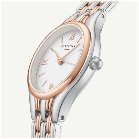 Rosefield Ladies Muse White Dial Two Tone Rose Gold Bracelet Watch MUWDSD-MU04 - alternate view 3