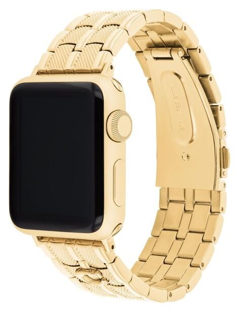 Coach 14700344 Apple Watch Straps Gold-Tone Stainless Steel