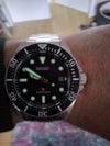 Customer picture of Seiko Prospex Solar Diver’s In Pure Black (41mm) Black Dial / Stainless Steel Bracelet SNE597P1
