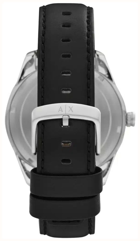 Emporio Armani Enzo Leather Black Strap Men's AR11836 - alternate view 2