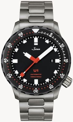 Sinn Diving Watch U1 SDR TEGIMENT Metal Bracelet Version 1010.050 TWO LINK BRACELET