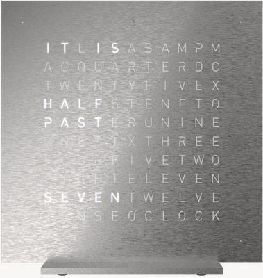 QLOCKTWO EARTH 13.5 STEEL SERIES FULL METAL (English) T4SENSS-UK