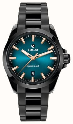 RADO Captain Cook Discover Automatic (40.7mm) Blue Gradient Dial / Black High-Tech Ceramic Bracelet Watch R32279322