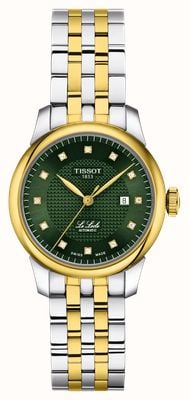 Tissot Le Locle Diamond Automatic (29mm) Green Dial / Two-Tone Stainless Steel Bracelet T0062072209601