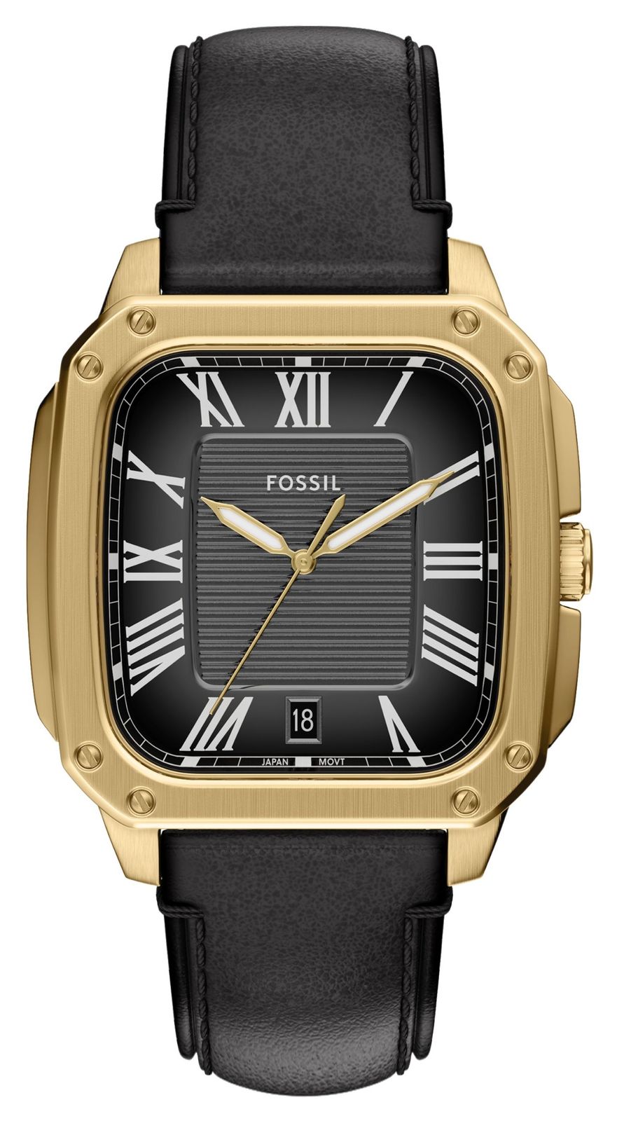 Fossil FS6151 Men's Crosby (42mm) Textured Black Dial / Watch