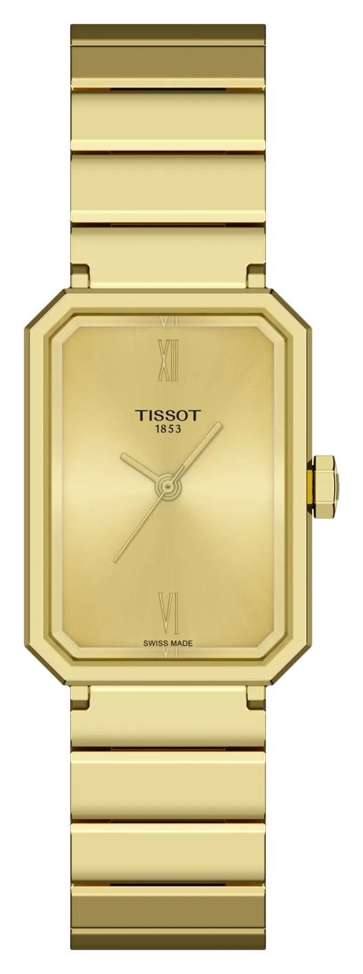 Tissot T1601103302300 SRV Quartz (21.8mm) Gold Sunray Dial Watch