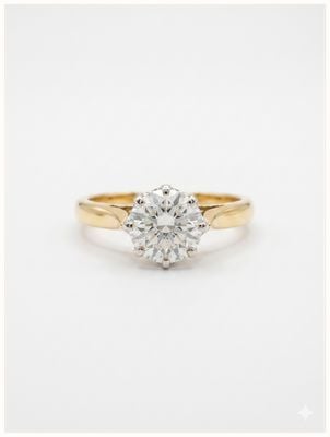 Pre Owned 0.90ct Diamond Solitare 18ct Yellow Gold J85645