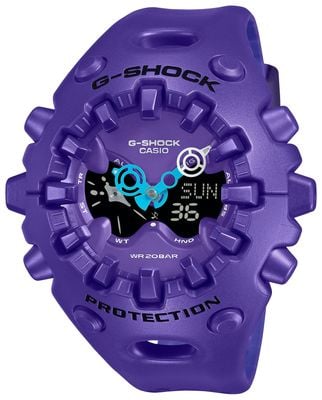 Casio G-Shock GA-V01 Series Big Case (49mm) Purple Dual-Display Dial / Purple Resin Strap GA-V01-2AER