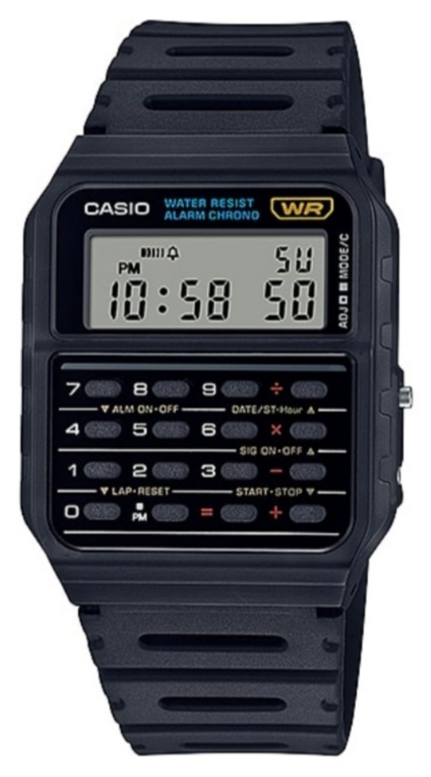 Casio CA-53W-1ER Vintage Calculator (34.4mm) Digital Dial / Watch