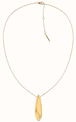 Calvin Klein Stainless Steel Ladies Sculpted Gold Pendant 35000814