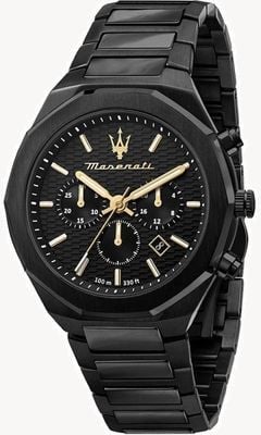 Maserati Men's Stile | Black Chronograph Dial | Black Stainless Steel Bracelet R8873642005