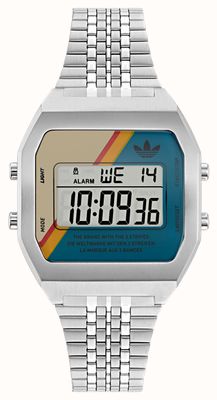 Adidas DIGITAL TWO (36mm) Multi-Coloured Digital Dial / Stainless Steel AOST23556