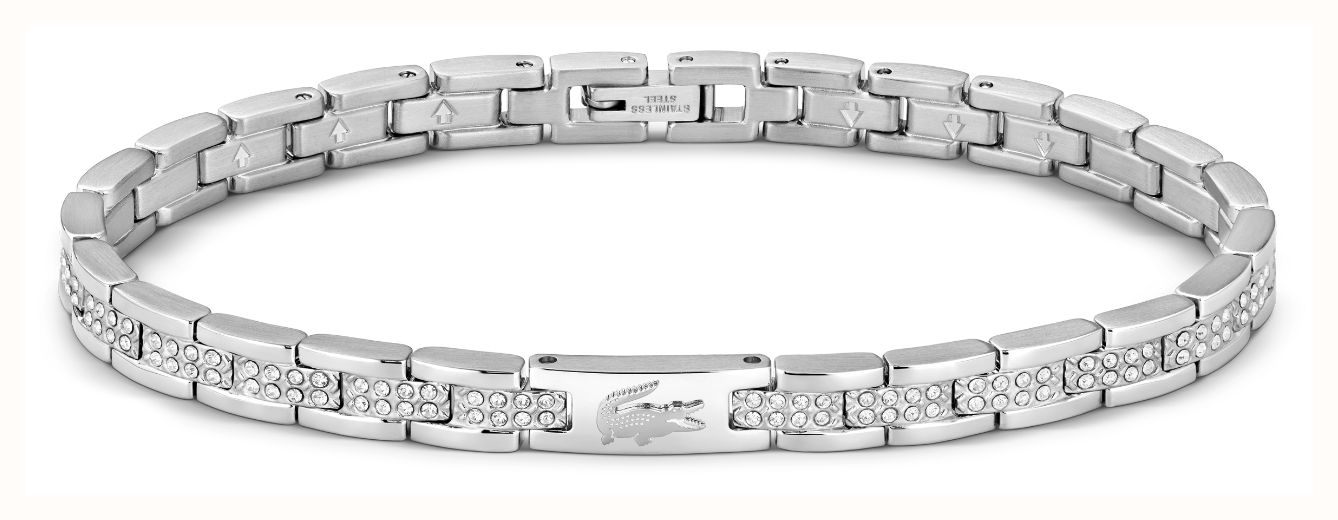 Lacoste Metropole Stainless Steel Bracelet With Crystals 2040670 - alternate view 3