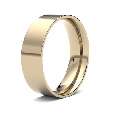 James Moore Wedding Rings | 9ct Yellow Gold | 6mm | Light | Flat Court | AG_6GLE-9Y