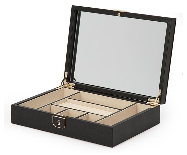 WOLF 213202 Palermo Anthracite Medium Flat Jewellery Box