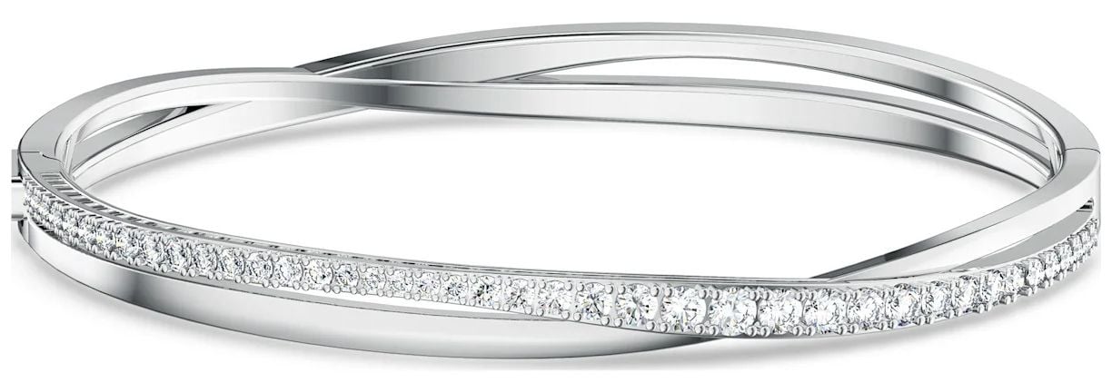 Swarovski 5565210 Twist Rows (Medium) | Rhodium Plated | Jewellery