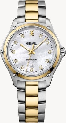EBEL Discovery - 11 Diamonds (33mm) Mother of Pearl Dial / Two-Tone Stainless Steel Bracelet 1216531
