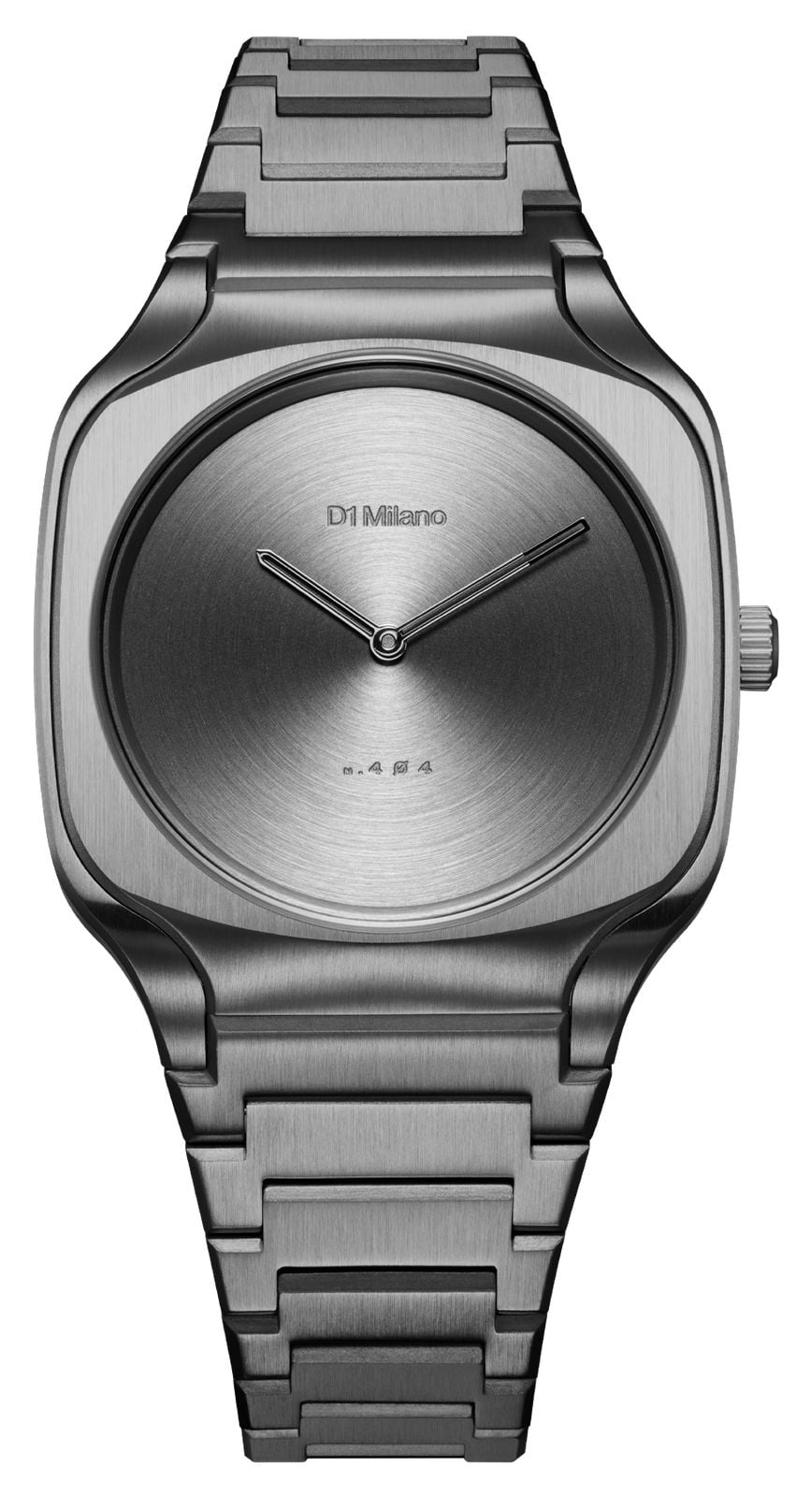 D1 Milano SQBJ11 Square Gun Frame (37mm) Gun-Metal Sunray Watch