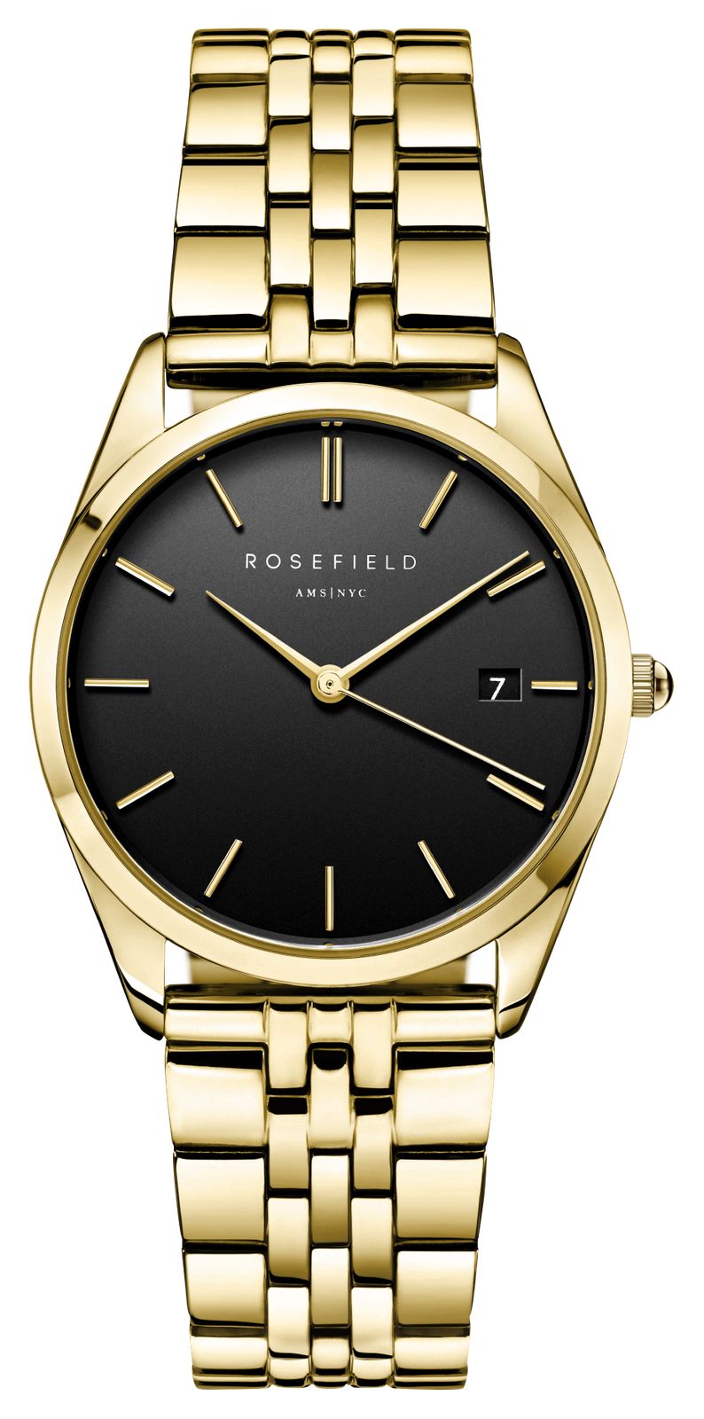 Rosefield ACBKG-A13 Ace (33mm) Black Dial / Gold-Plated Watch