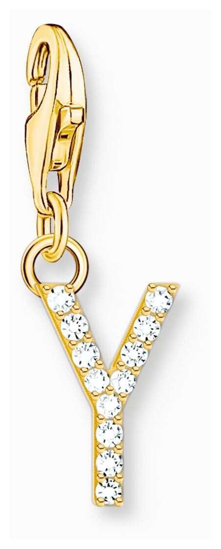 Thomas Sabo 1988-414-14 Charm Pendant Letter Y With White Jewellery