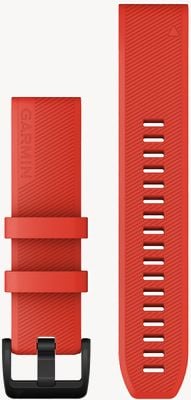 Garmin Quickfit 22 Strap Only Laser Red With Black Stainless Steel 010-12901-02