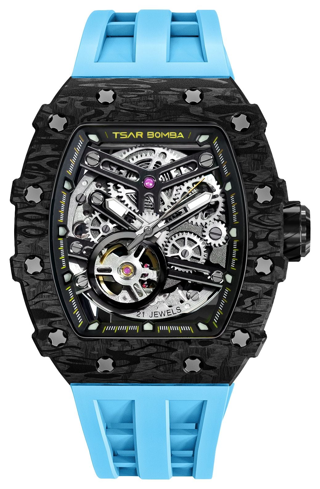 TSAR BOMBA TB8208CF-41 Elemental Series-Carbon Fiber Watch