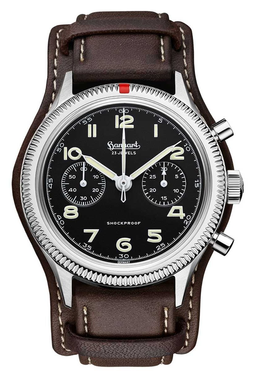 Hanhart H721.210-7110 417 ES (42mm) Black Dial / Dark Brown Watch