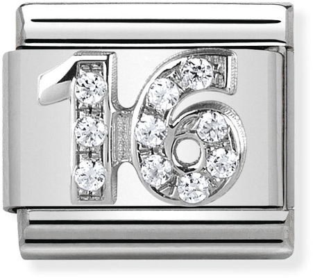 Nomination Classic 16 Sterling Silver & Steel Charm 330304/17