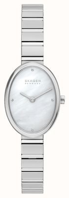 Skagen Anita Oval Quartz (20mm) Mother-of-Pearl Dial / Stainless Steel Bracelet SKW3182