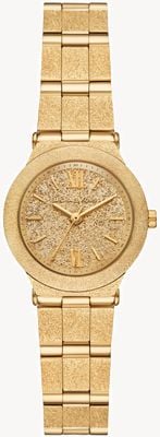 Michael Kors Billie (26mm) Gold Dial / Frosted Gold PVD Stainless Steel Bracelet MK7554