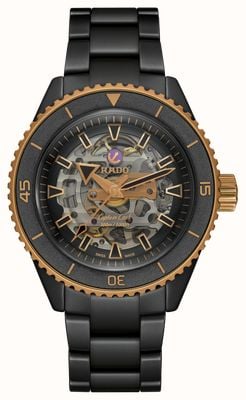 RADO Captain Cook High-Tech Ceramic Skeleton (43mm) Black Dial / Black High-Tech Ceramic Bracelet R32192152