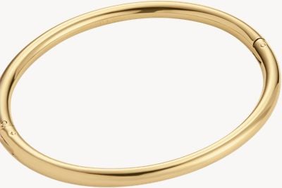 D.LOUISE Gold Plated Classic Oval Bangle