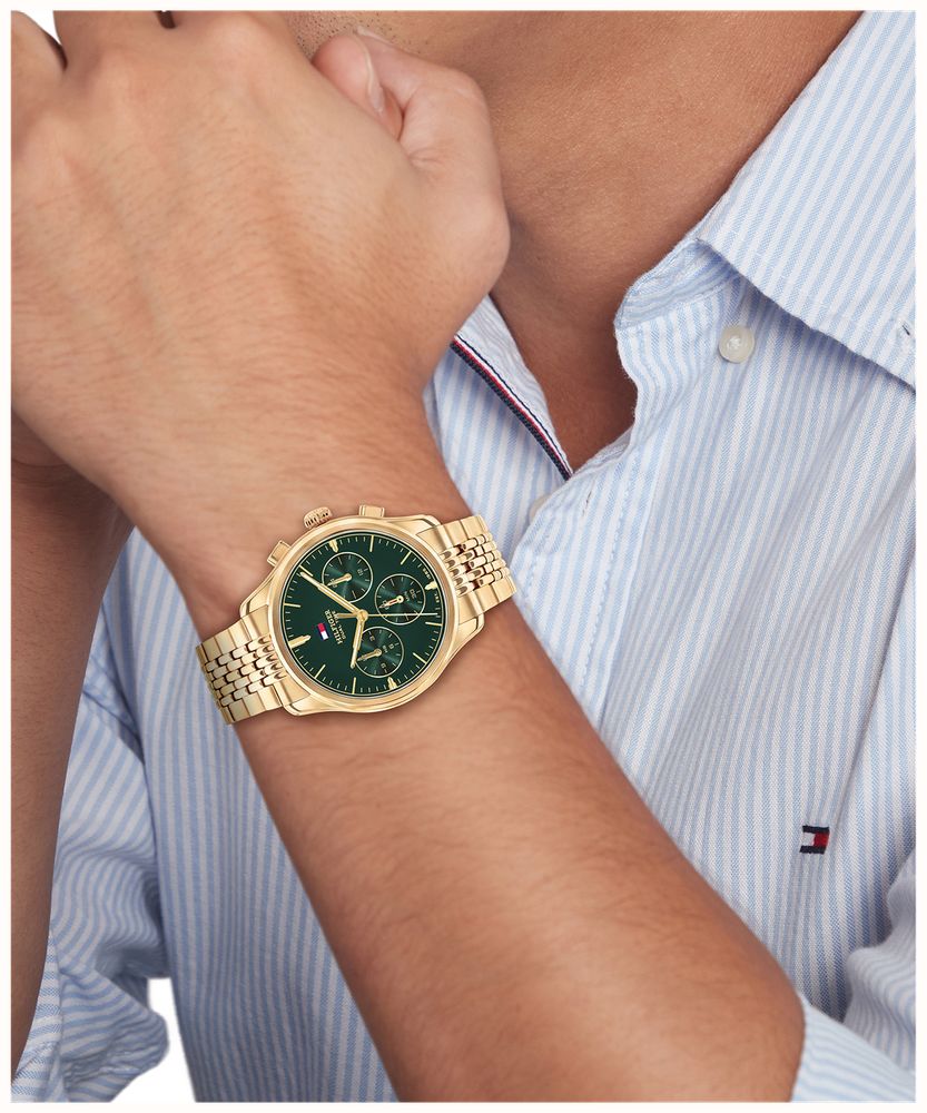 Tommy Hilfiger The Empire Gold Plated Green Dial Watch 1710814 - alternate view 4