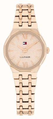 Tommy Hilfiger MACKENZIE Three-Hand Quartz (25mm) Textured Rose-Gold Dial / Rose-Gold PVD Stainless Steel Bracelet 1782887