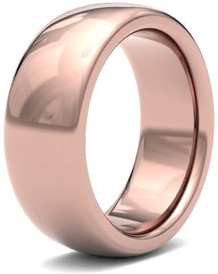James Moore Wedding Rings | 9ct Rose Gold | 8mm | ExtraHeavy | Premium Court | AG_8LZP-9R