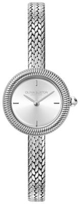 Olivia Burton Classic Finery (20mm) Silver Sunray Dial / Stainless Steel Mesh Bracelet 24000278