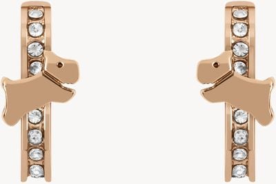 Radley Jewellery Cuba Street | Stone Set Hoop Earrings | Rose Gold Tone RYJ1290S