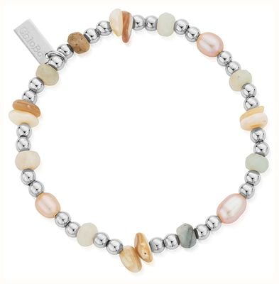 ChloBo TREASURES OF BALI Radiant Luck Pearl Bracelet - 925 Sterling Silver SBCCAPS