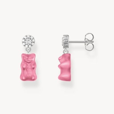 Thomas Sabo x HARIBO Silver Pink Goldbear Earring Studs H2330-052-9